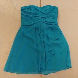 Davids Bridal Malibu Blue Dress